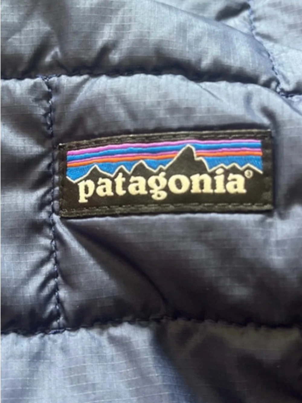 Patagonia Kids Navy Quilted Puffer Jacket